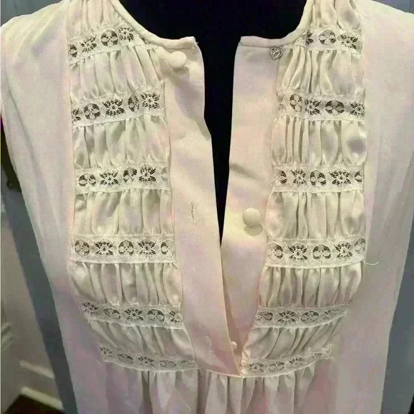 Vintage Goddard Artemis Nightgown In Rose Pink Lace/button Front Sz Small - Picture 3 of 5